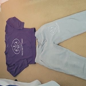 Goalie grey sweatpants & purple sweatshirt Bundle The Loyalist Evolution Academy